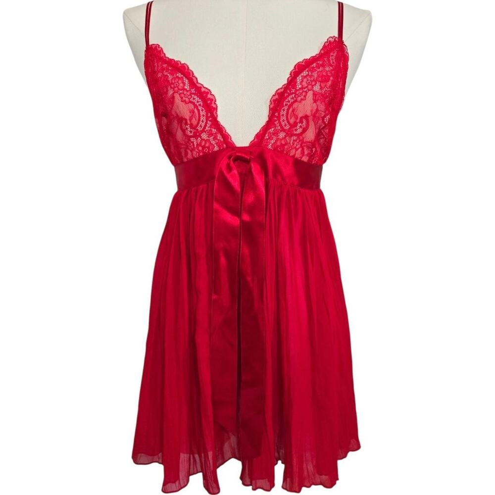 Victorias secret cherry red lace